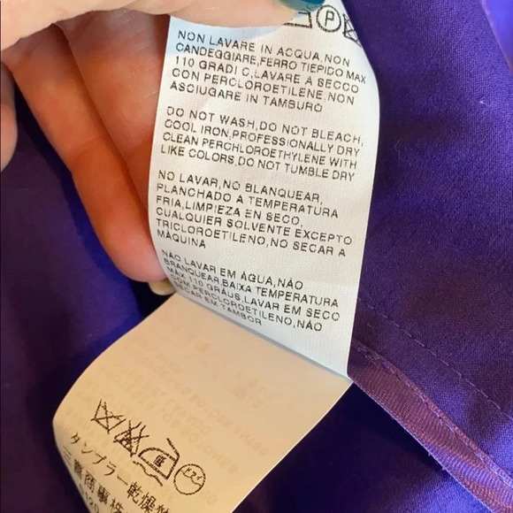 Marella purple blazer size 14 made in Italy - Picture 10 of 12